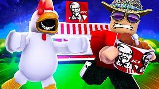 БЕЗУМНЫЙ ПОБЕГ ИЗ РЕСТОРАНА KFC В ROBLOX