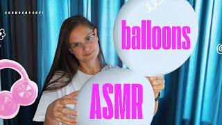 15 MIN Asmr  - BLOWING White BALLONS   [no talking, tapping]