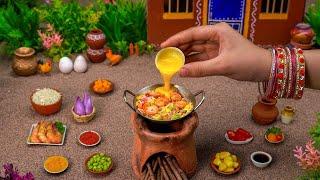 Miniature Egg Fried Rice Recipe  Shrimp Fried Rice Tutorial  Tiny Foodkey | Egg Recipe