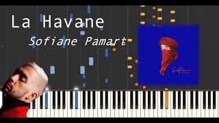 La Havane - Sofiane Pamart (Synthesia Tutorial | Piano sheet)