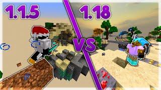 СКАЙВАРС 1.1 VS СКАЙВАРС 1.18 НА ТЕЛЕФОНЕ! OLD SKYWARS 1.1 VS NEW SKYWARS 1.18 MINECARFT PE bedrock