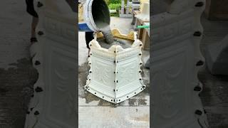 Homemade cement flower pots record real life, homemade cement pot prefabricated product mold #cement