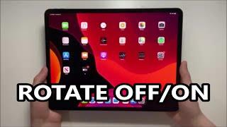 How to Rotate iPad Pro Screen & Lock Orientation