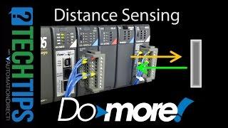 How to Sense Distance with an AutomationDirect Do-more PLC