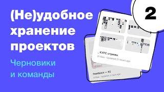  Как удобно организовать проекты в Figma. Черновики и команды, отличия платного тарифа Фигма с нуля