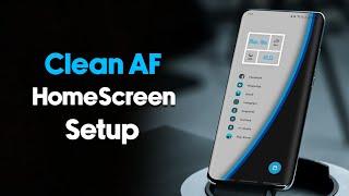 Super clean & Minimal android home screen customization!