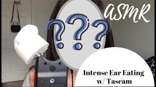 [ASMR] Ear Eating Tascam Mic Test || Also Face Reveal!?!!