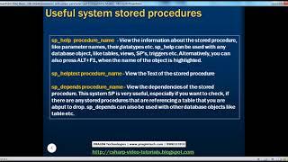 Stored procedures with output parameters   Part 19