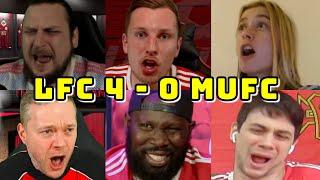 BEST COMPILATION | LIVERPOOL VS MAN UNITED 4-0 | PART 1 | WATCHALONG LIVE REACTIONS |  FANS CHANNEL