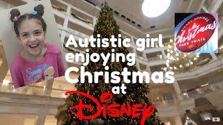Autistic girl experiences Disney at Christmas