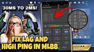 HOW TO FIX HIGH PING MS in MOBILE LEGENDS using PINGMON + RETHINK DNS 2024!!