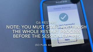 Dexcom G6 restart