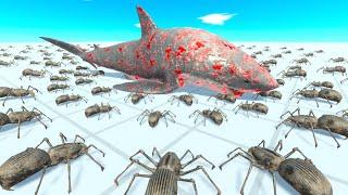 Encountering Venomous Spiders - Which Is More Poison Resistant, Dinosaur Or Sea Creature?| ARBS