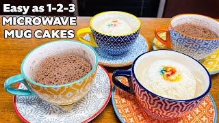 EASY AS 1 2 3 MICROWAVE MUG CAKES, 2 Ingredient Dessert Recipe