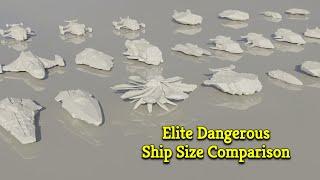 Elite Dangerous // Ship Size Comparison  // 3D