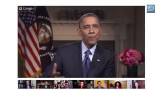 President Obama says "Don't Forget to Be Awesome" in a Google+ Hangout