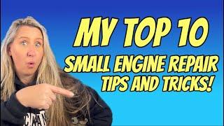 I'm Telling ALL! Save TONS of Money With My Most Needed To Know Small Engine Repair Tips n Tricks!