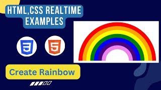 rainbow using html css | css tutorials in telugu | html tutorials in telugu#css #html#csworldtelugu