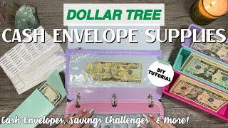 DOLLAR TREE Cash Envelope Supplies | DIYs | Cash Envelopes | Savings Challenges | Budget Friendly