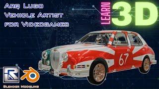 Mitsuoka Viewt  1995 Custom 3D model - Learn 3D while you watch Arq Lugo Youtube