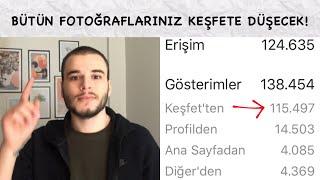 İNSTAGRAM KEŞFETE DÜŞMENİN YOLLARI-KANITLARIYLA BERABER