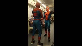 . Spiderman in Moscow Subway(Человек-паук в московском метро)