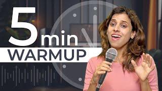 5 minute warmup every singer should practise | Pratibha Sarathy