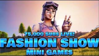 FORTNITE FASHION SHOWS & MINI GAMES LIVE (VBUCKS EVERY GAME) | CUSTOM MATCHMAKING LIVE