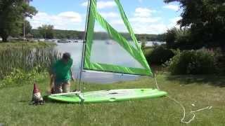 NEW! Spirit Large Paddle Board Sail With Telescoping Mast and Boom - Easy to set up design!