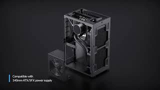 JONSBO VR3 Series A4 Mini-ITX Computer Case ,PCI-E4.0 Rise Cable, Mesh ITX case,Color Black or White