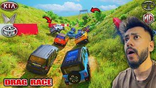 TOP INDIAN SUV'S EXTREME OFF-ROAD DRAG RACE | GTA 5 ABHISHEKKZ GAMING