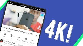 How To Play 4K YouTube Videos On Android Phone!