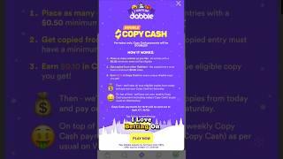 Dabble Double Copy Cash Promo(TODAY ONLY!) #shorts