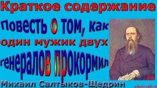 Краткое содержание Повесть о том, как один мужик двух генералов прокормил, Салтыков Щедрин