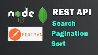 Nodejs MongoDB REST API Search, Sort and Pagination