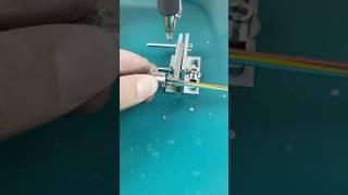 5-core small aviation plug welding wire semi-automatic soldering machine #Aviation plug welding