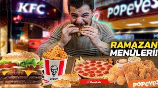 FAST FOOD MARKALARININ RAMAZAN MENÜLERİNİ DENEDİM!