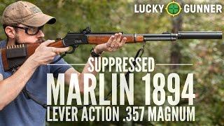 Suppressed Marlin 1894 Lever Action .357 Magnum