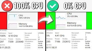 Fix 100% CPU USAGE while GAMING in 2023!