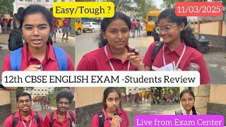  12th CBSE English Exam 2025 – Tough or Easy?  Student Review | Dineshprabhu