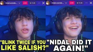 Nidal Wonder ANNOUNCES He LIKES Salish Matter On LIVESTREAM?! (BLINK TWICE FULL VIDEO) *Video Proof*