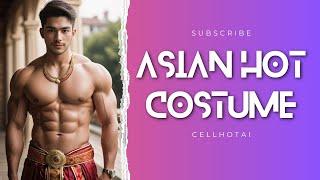 traditional asian hot costume Lookbook | AI Art | AI Physique #lookbook #gay #cellhotai