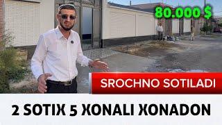 TEZ ZUDLIK BILAN ARZON SOTILADI 2 SOTX 5 XONALIK YANGI XONADON TEZ ULGURIB QOLING!