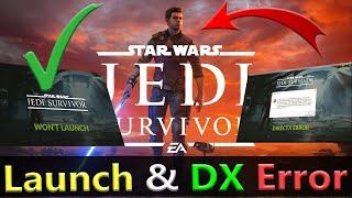 How to Fix STAR WARS Jedi Survivor Crashing,Won't launch,Freezing,Stuttering and Black Screen