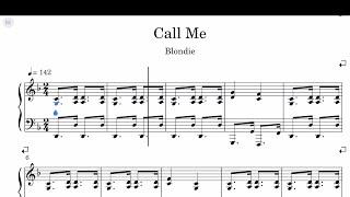 Blondie - Call Me Sheet Music