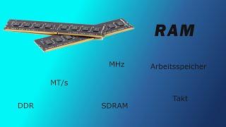 Arbeitsspeicher (RAM) - MHz oder MT/s (SDR und DDR)