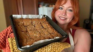 ASMR Baking Apple Blondies  (Close Whispered Voiceover)