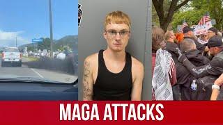 No Kings Protesters Attacked By Trump Supporters