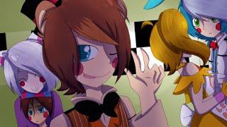 Canción de Animatronicos toy's= Toy Freddy, Toy Bonnie, Toy Chica, Toy Foxy, Puppet y BB