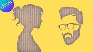 Create amazing Cardboard Silhouette effect in canva tutorial by DLC Ventures India